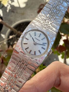Vintage 1970s Tissot Women’s Watch, Art Deco Style, Mechanical Watch